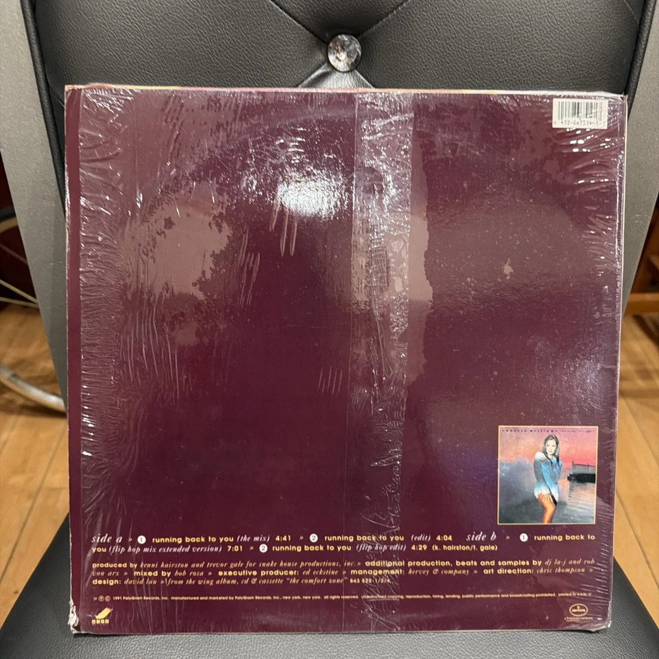 Vanessa Williams Running Back to You (1991, 12'' Single) Vintage Vinyl Rare LP Foto 3 de 4