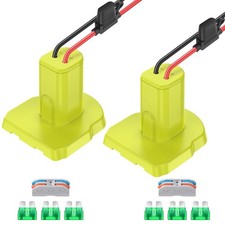 2 Packs Power Wheel Adapter for Ryobi 18V Battery 2 Pack