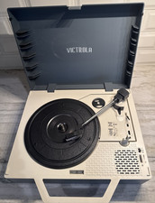 Victrola Model VSC-725SB Re-Spin Manual 3-Speed Suitcase Record Player No Tested