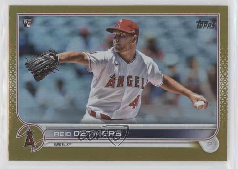 2022 Topps Series 1 Gold Foil Reid Detmers #201 0j9w