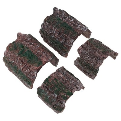 4 Pcs Fish Landscaping Aquarium Hay Stack Leopard Hide