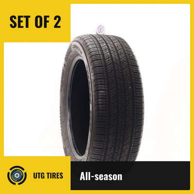 Set of (2) Used 235/55R19 Kumho Crugen HP71 EV K-Silent 101H - 7.5/32