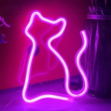 LED Neon Sign Halloween Neon Light Party Bar Wall Decor Hanging Lamp Battery/USB