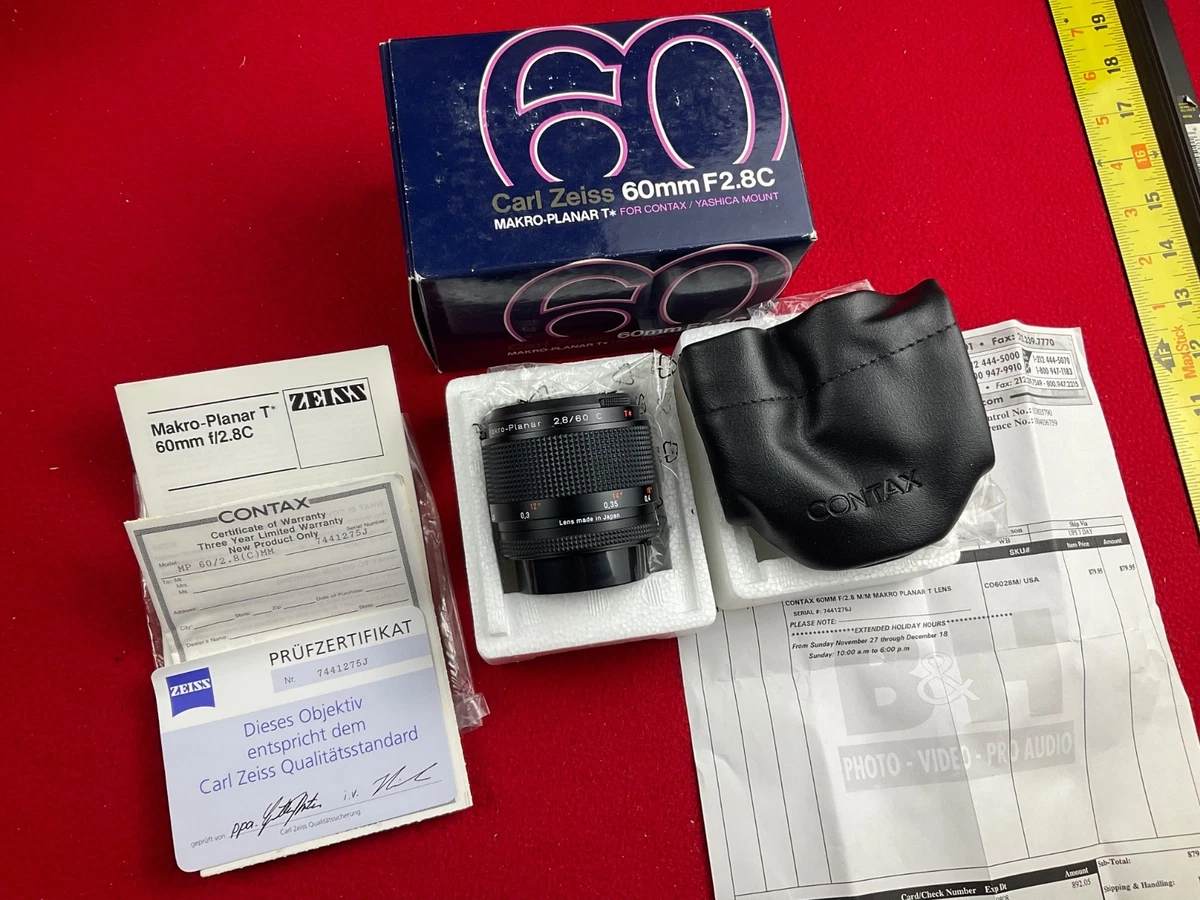 ZEISS Planar T* 60mm Focal f/2.8 Camera Lenses for sale - eBay