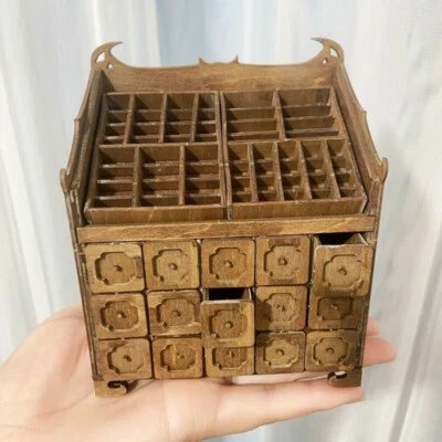 Miniatur Puppenhaus Möbel Maßstab 1:12 Unbemalter Hexenschrank . Handgefertigt - Bild 1 von 4