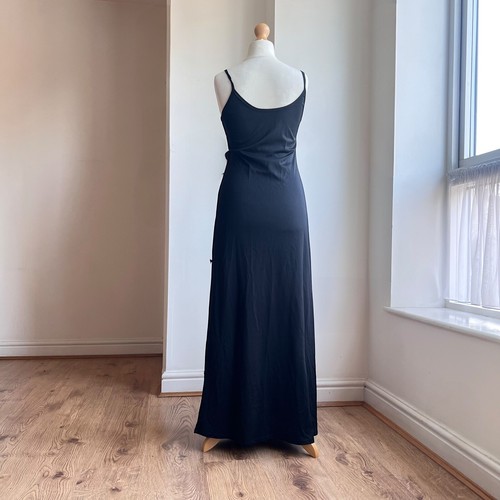 Vintage Y2K 90s Ethereal Maxi Slip Dress 8 10 12 Whimsygoth Grunge Fairycore - Picture 14 of 14