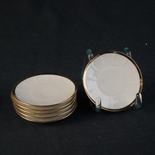 6 x Untersetzer Winterling Röslau Bavaria  mit Goldrand D ca. 10,5 cm Goldrand