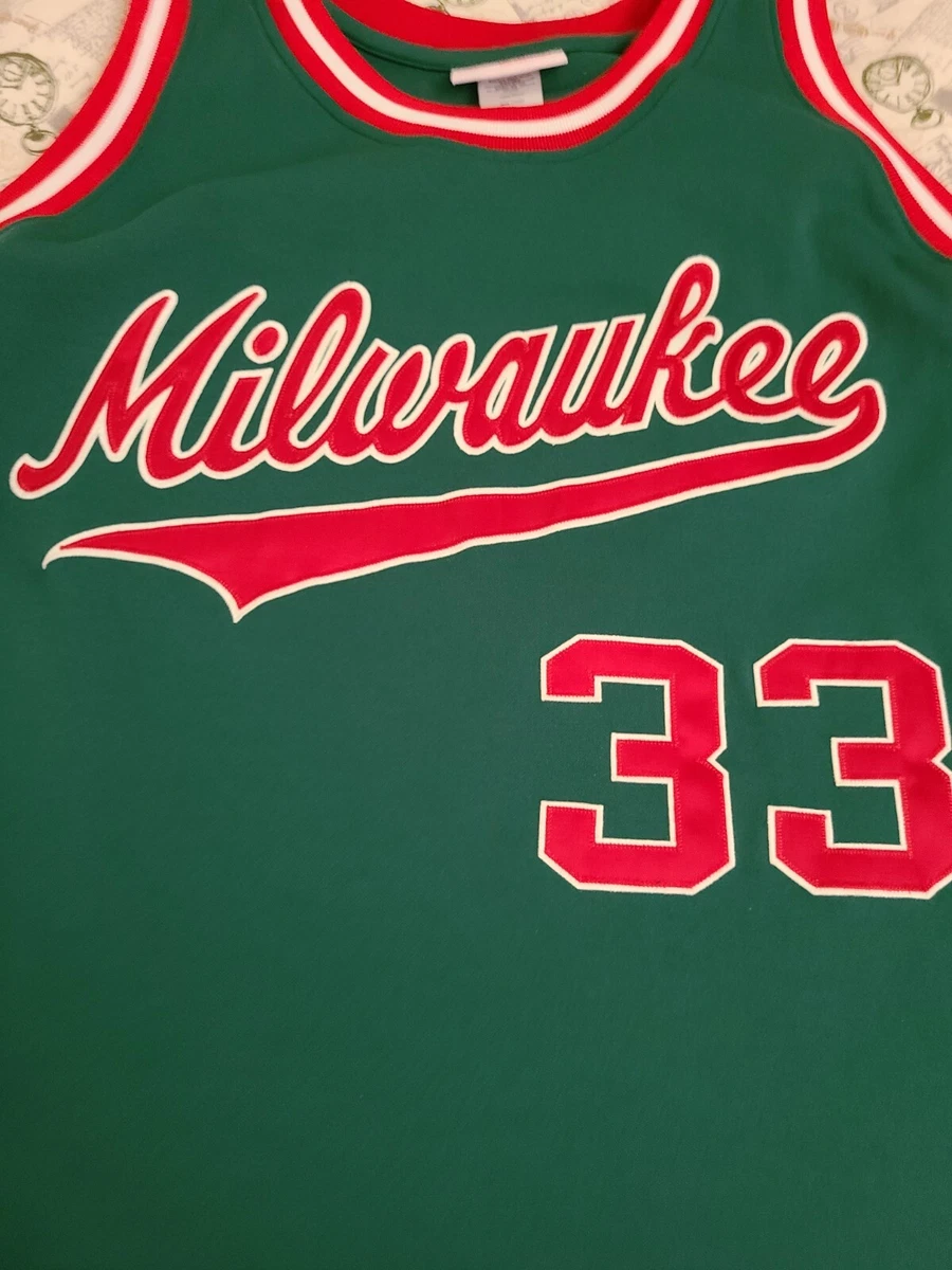 Mitchell Ness M&N authentic Kareem Abdul Jabbar Milwaukee Bucks jersey  56 rare