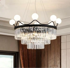 post modern simple bedroom dining room lamp Nordic creative 2021 new crown lamp
