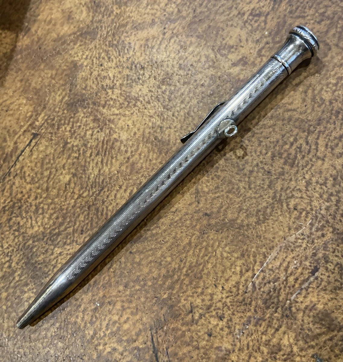 Antique Sterling Silver Pencil In Collectible Mechanical Pencils