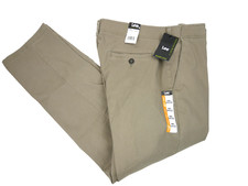 Lee Men's Regular Fit Straight Leg Extreme Motion MVP Pants 34 x 32 NEW Khaki