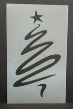 Stencil CHRISTMAS TREE Paint Template Signs Shirts Crafts Window 6" x 9.5"