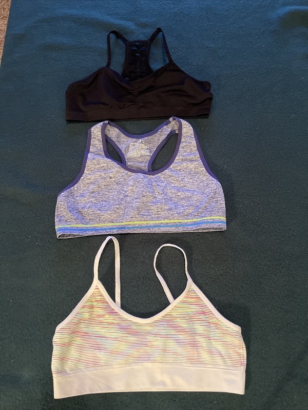 Cat & Jack - 1 Training Bra & 2 Sports Bras - Size M - NWOT - 3 Bras - Free Shp!