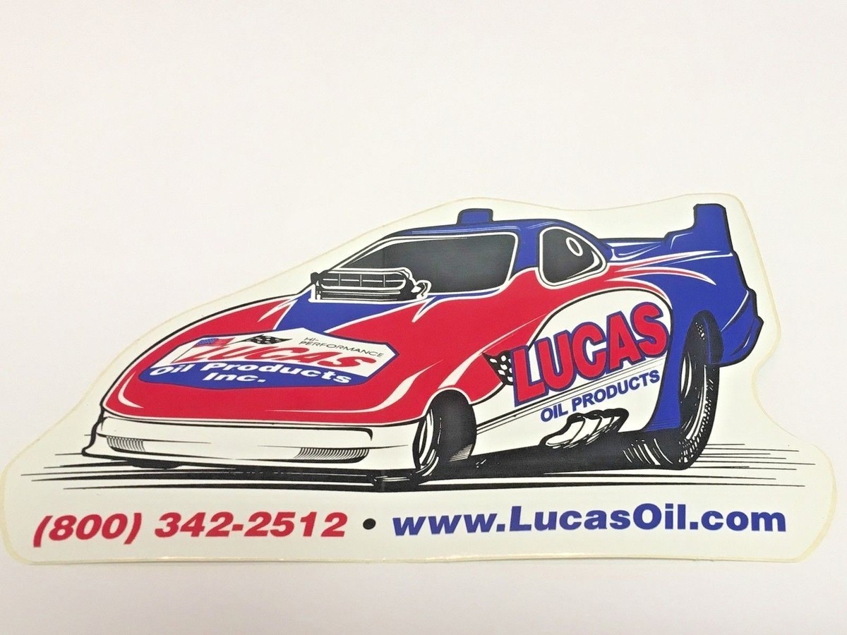 LUCAS OIL Funny Car - Original Vintage Racing Decal/Sticker | eBay
