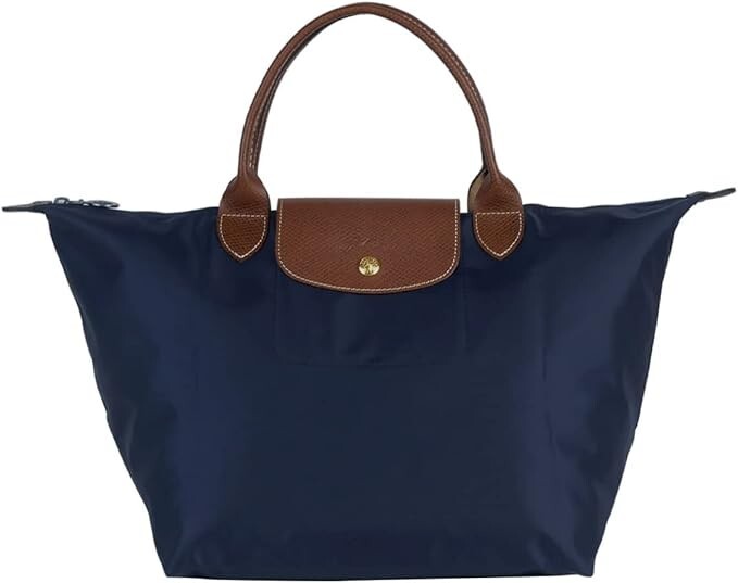 SALE LONGCHAMP Tote Bag LE PLIAGE M Size Nylon Horse Embroidery