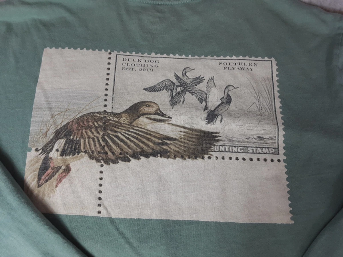 Duck Dog Clothing Menu0026#039;s Long Sleeve T-Shirt Size M Medium Sage Green  Pocket | eBay