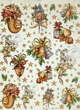 OFFERTA PROMOZIONE  CARTE  DECOUPAGE FORMATO CM. 35X50  PZ.5  IMMAGINI NATALE