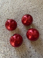 4pc. Red Christmas Ornaments