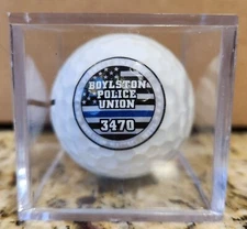 Boylston (MA) Police Union 3470 Logo Golf Ball (1) Vice Drive (In display case)