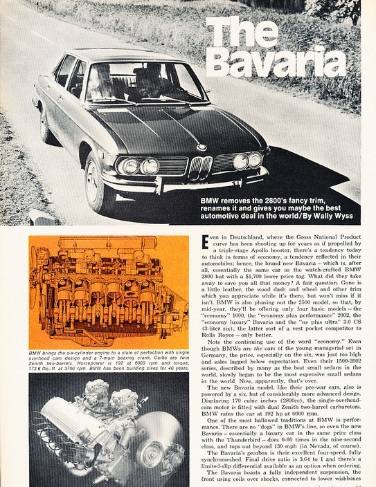 1971 BMW Bavaria for sale in Red Wing Minnesota