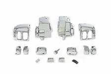 Handlebar Switch Housing Kit Chrome for Harley Davidson by V-Twin