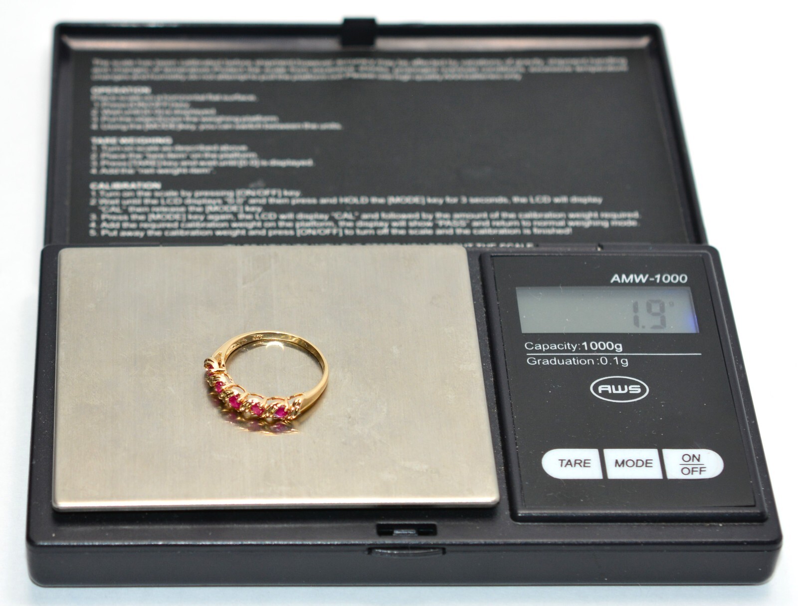 Natural Ruby Ring 14K Solid Gold .35tcw Ruby Band… - image 10