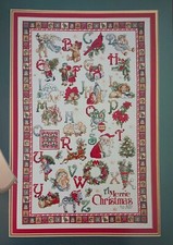 Cross Stitch Pattern MERRIE ALPHABET Sampler ...