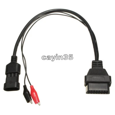 Cable de diagnóstico conector adaptador OBD2 de 3 pines a 16 pines para Fiat Alfa Lancia AM