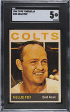 1964 Topps Venezuelan 205 Nellie Fox Colt 45s Venezuela SGC 5 HIGHEST GRADED 1/1