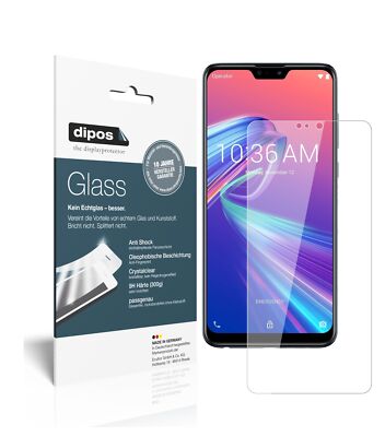2x Schutzfolie für Asus ZenFone Max Pro (M2) - Anti-Shock 9H Folie dipos Glass