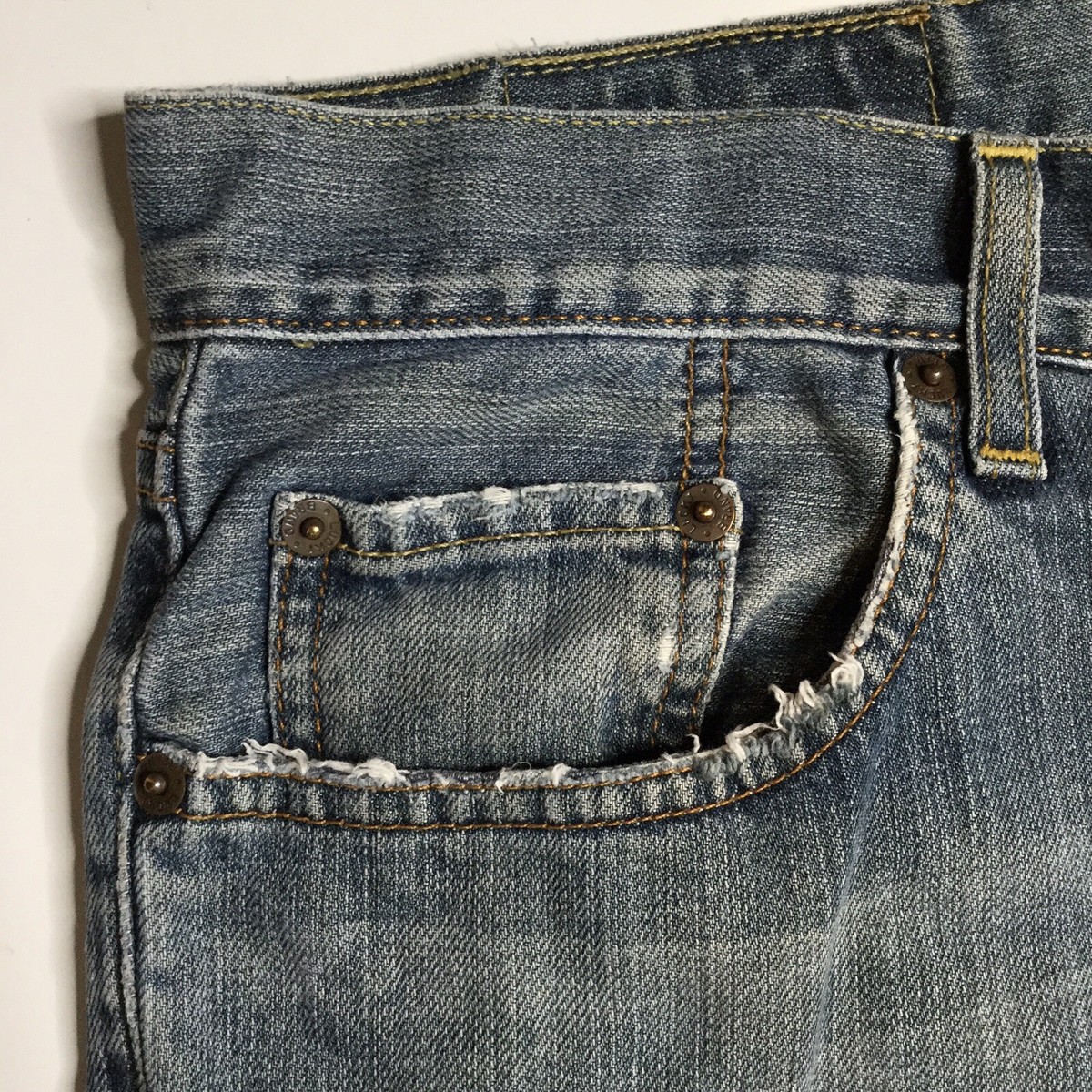 VTG Lucky Brand 36 Chopper Bootleg USA Blue Jean 36 1/2x32 3 VTG Lucky Brand 36 Chopper Bootleg USA Blue Jean 36 1/2x32 3