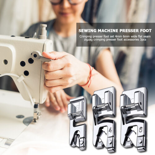 3pcs Sewing Narrow Rolled Hem Sewing Machine Presser Foot Household Accessories - Picture 5 of 12