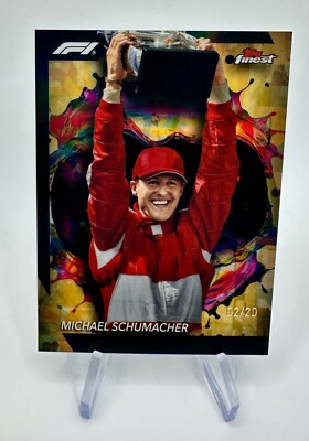 Topps Finest Formula 1 2024 F1 # Michael Schumacher # Rare Gold Refractor /20 