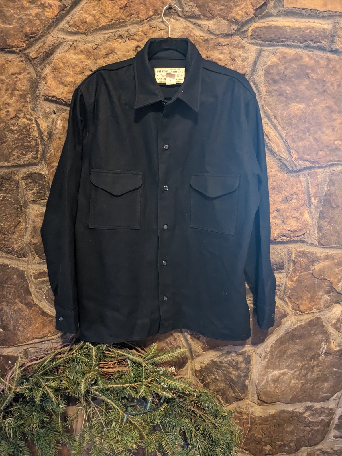FILSON Seattle Wool Jac-Shirt - Size 46 Made At Filson