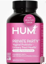 HUM |Private Party Vaginal Probiotic PH Balance For Women 30 ct Exp 9/26