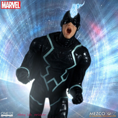 Hot New Mezco 1/12 Marvel Black Bolt and Lock Tooth Set Action