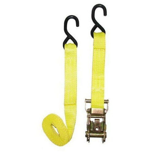AUTOKING HDRAT9-2 RATCHET TIE DOWN STRAP SET 2PC 38mm x 9" LONG 2000lb - 第 1/3 張圖片