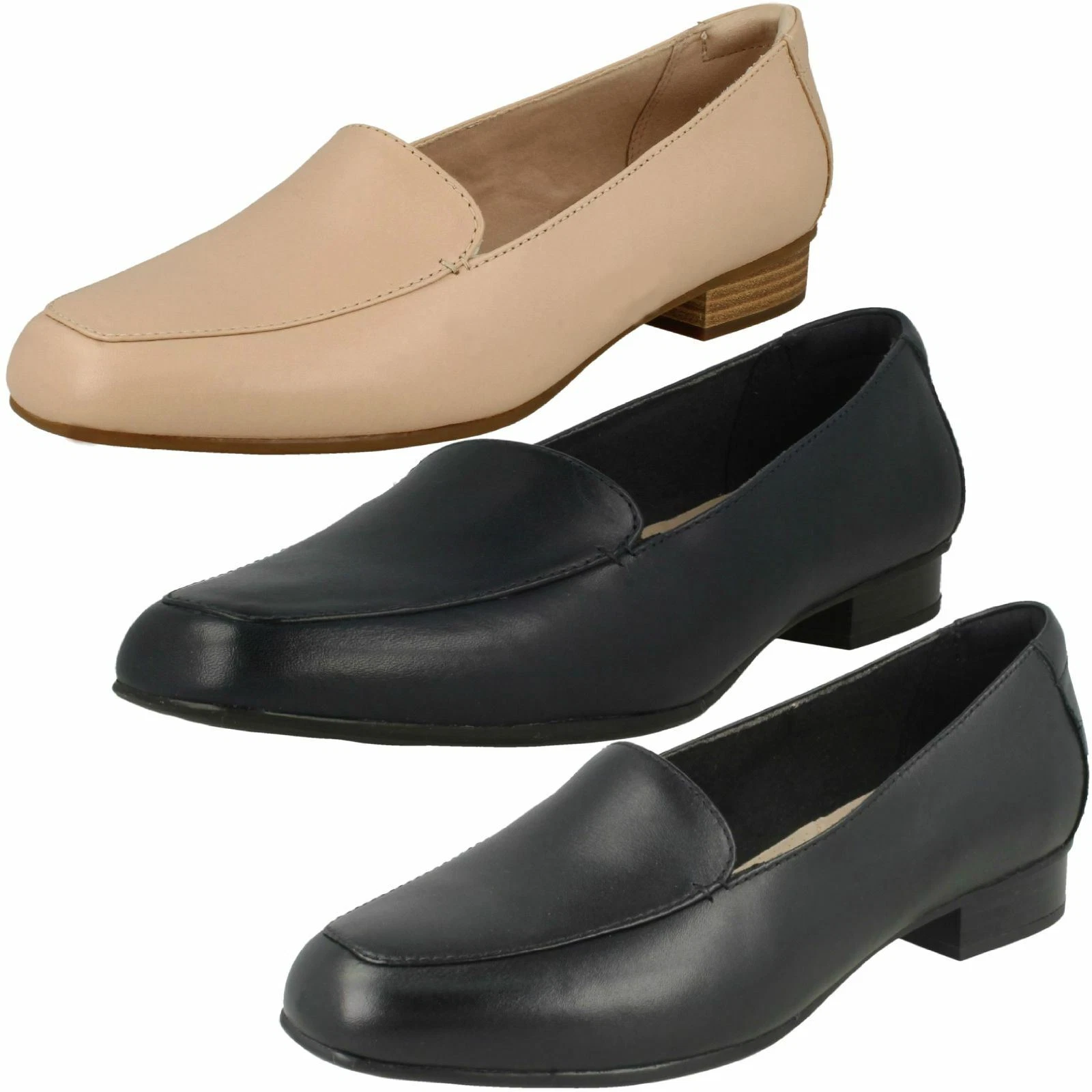Mocassini donna Clarks tacco basso *Juliet Lora*
