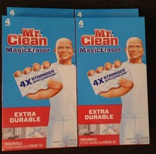4 boxes Mr. Clean Magic Eraser Extra Durable, Cleaning Pads, Durafoam (K5)