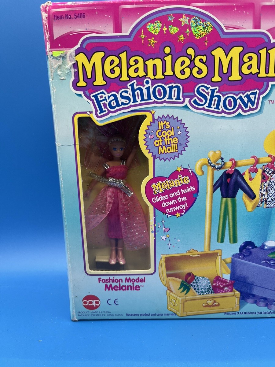 Melanie's Mall Fashion Doll Show Mini Doll Playset Vintage 90s New