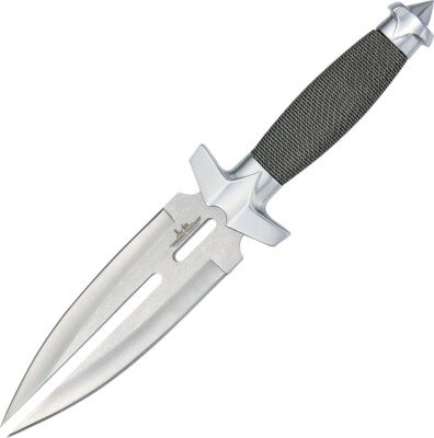 Hibben Double Shadow Knife 11 1/2'' Fixed Stainless Double Edge Dagger Wire - 453