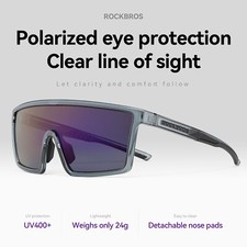 ROCKBROS Polarized Photochromic Driving Sunglasses Day Night safety glasses