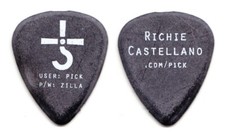 Blue Oyster Cult Richie Castellano Signature Black Guitar Pick - 2012 Tour