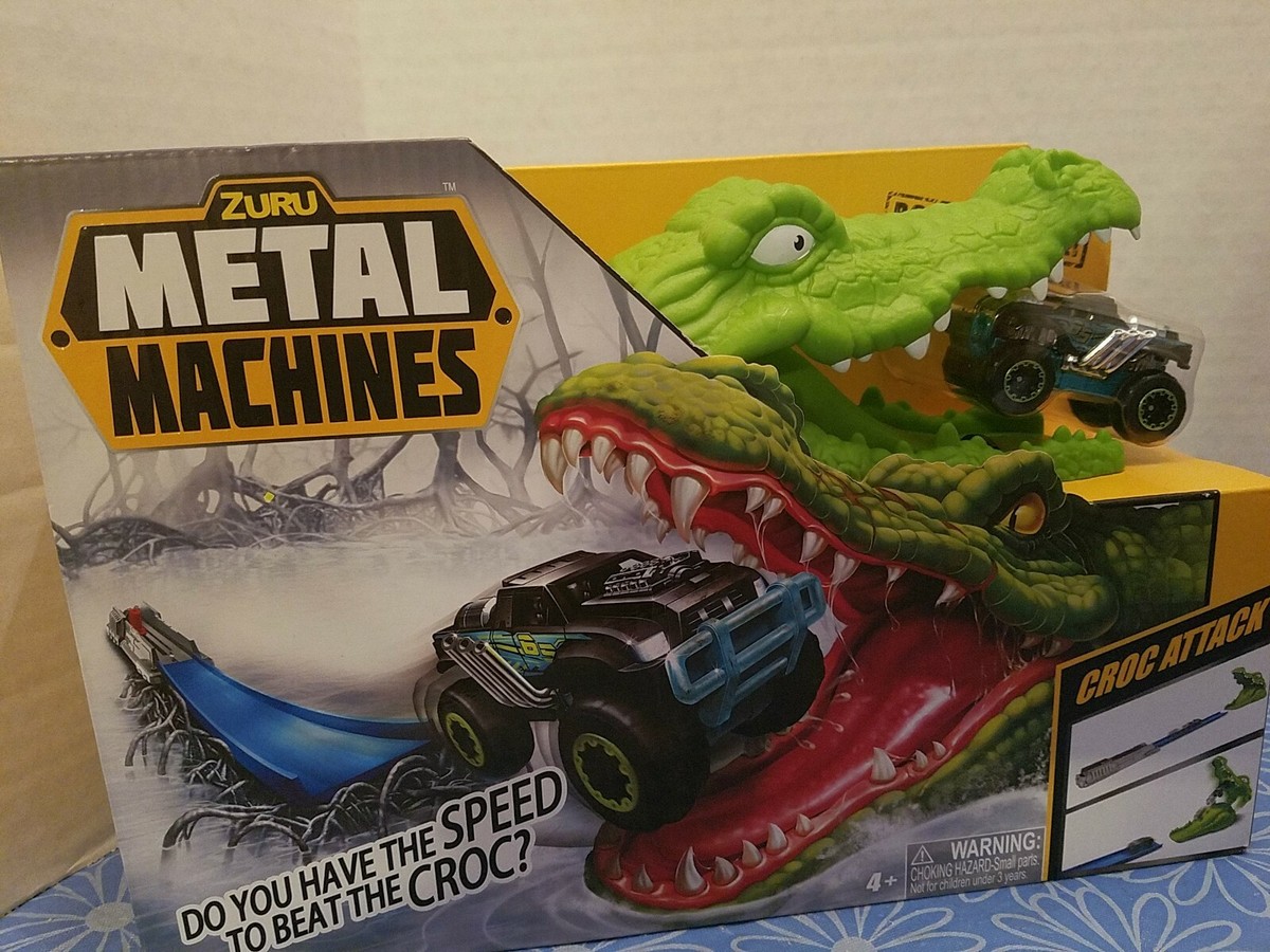 NEW 2019 ZURU METAL MACHINES CROC ATTACK RACING TRACK POWER