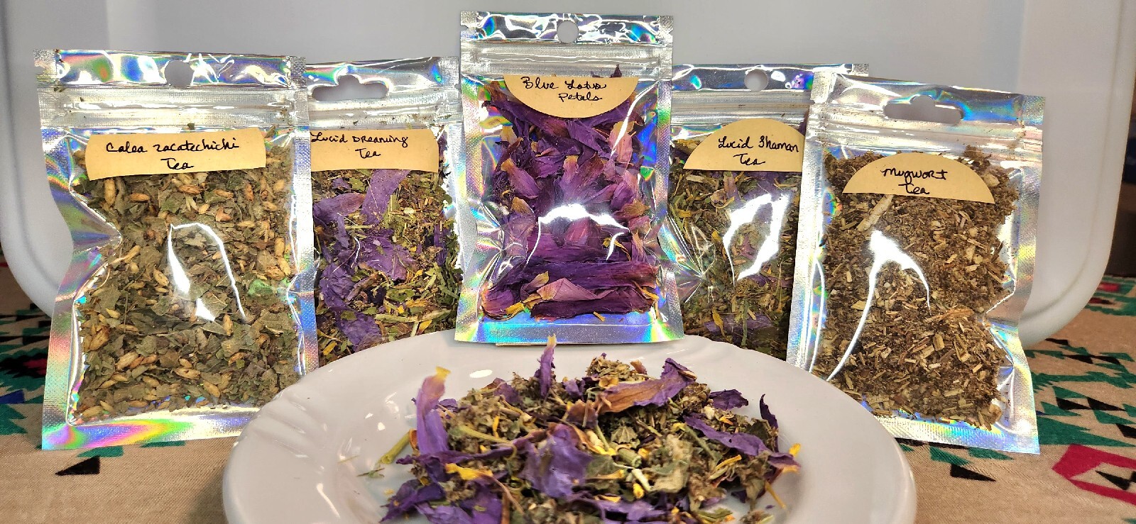 Lucid Dream Tea 5 Sampler Pack, 35 grams Total, Sleep, Organic