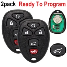 2 For 2008 2009 2010 2011 2012 2013 Chevrolet Suburban Tahoe Remote Car Key Fob