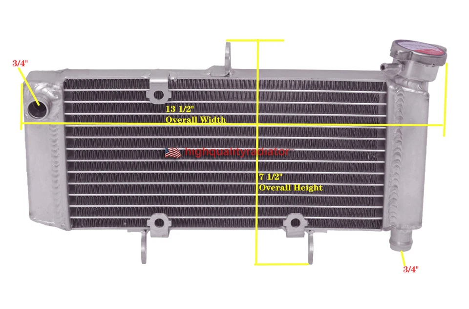 All Aluminum Radiator For 2011-2013 Honda CBR250R CBR 250 R Foto 2 de 4