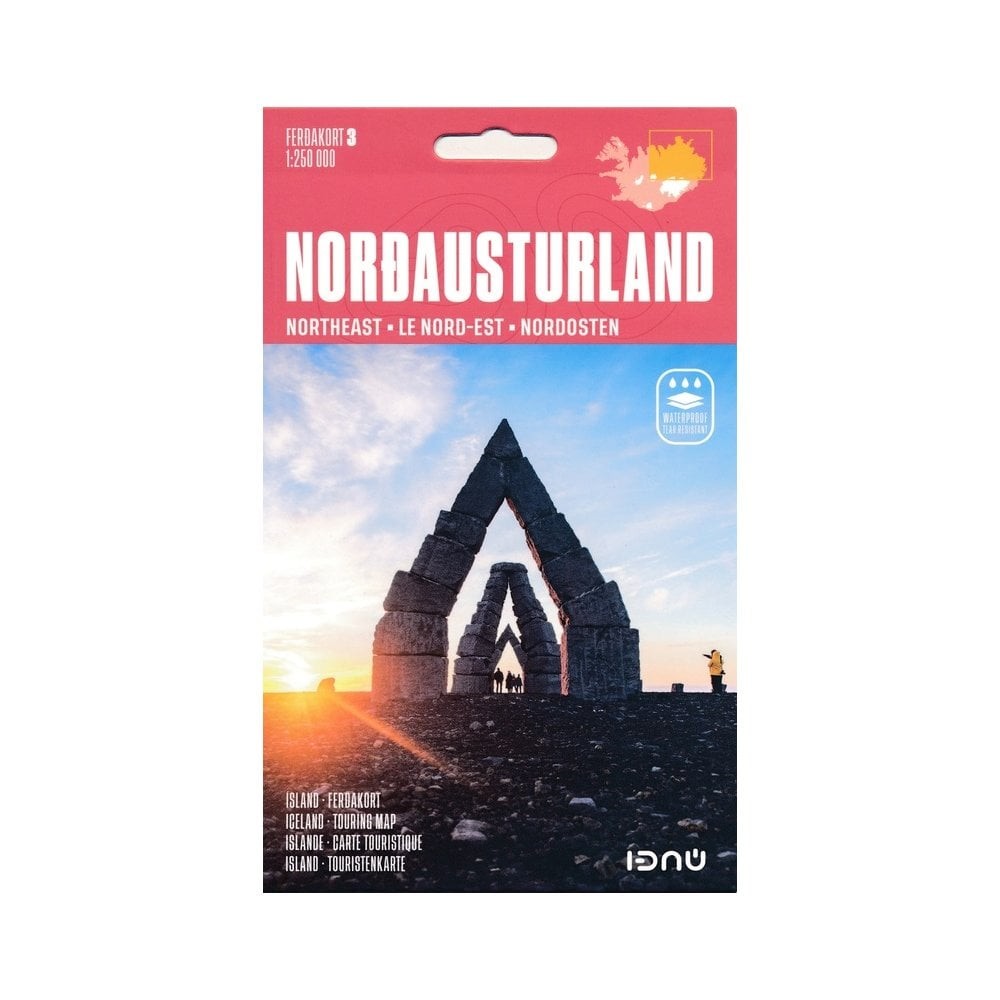 Iceland Touring Map 3 – Northeast - driving, tourist information, multi-language