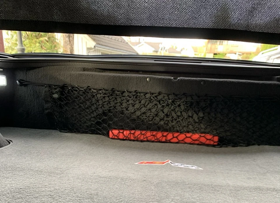 Red de carga de malla estilo sobre maletero trasero para Chevrolet Corvette C6 2005-2013 nueva Foto 3 de 4