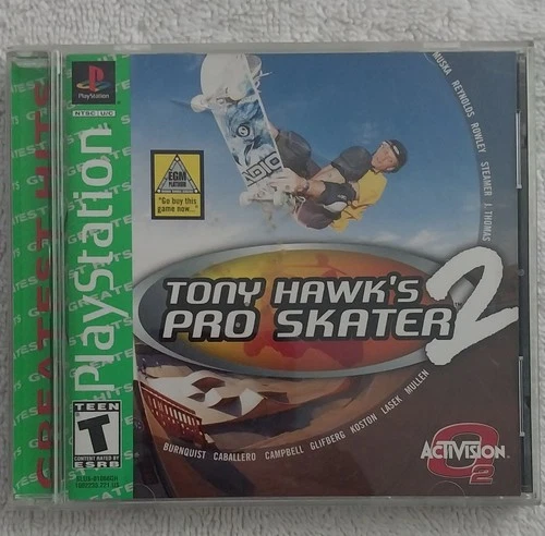 Tony Hawk's Pro Skater 2 Greatest Hits PlayStation 1 PS1 Complete CIB Tested